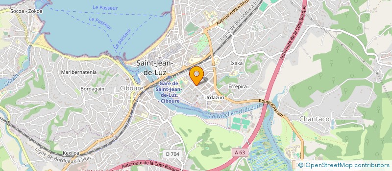 localisation de l'entreprise ODYNA RH à SAINT-JEAN-DE-LUZ