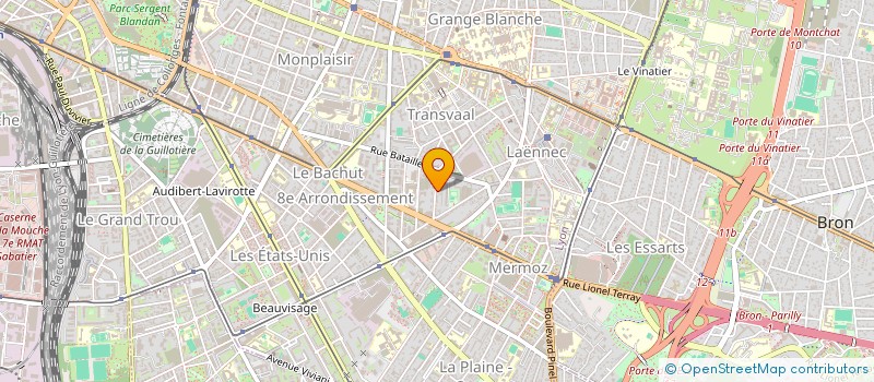 localisation de l'entreprise ODYNAE  LYON