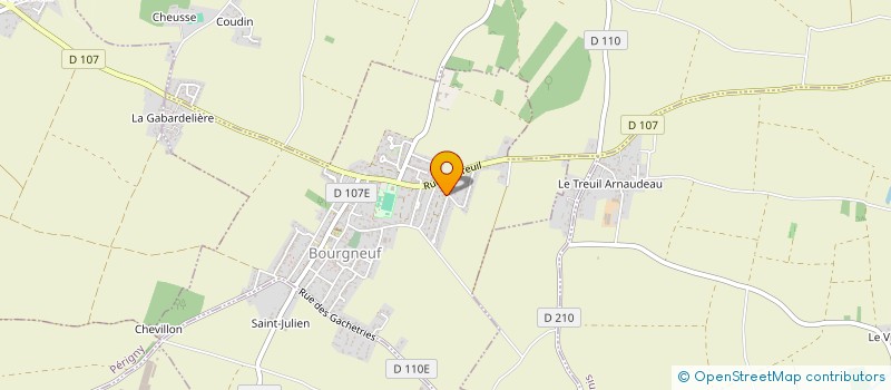 localisation de l'entreprise ODYNE  BOURGNEUF