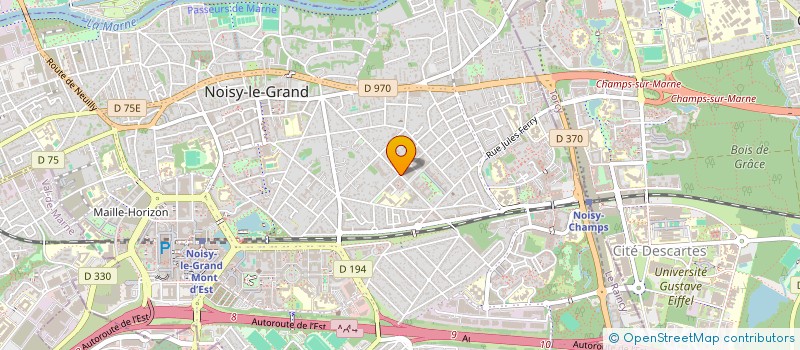 localisation de l'entreprise ODYO NLG  NOISY-LE-GRAND