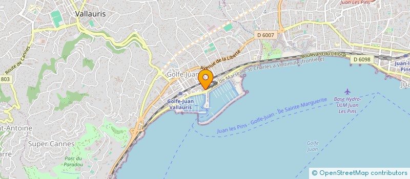 localisation de l'entreprise ODYSEA CAPITAL  VALLAURIS