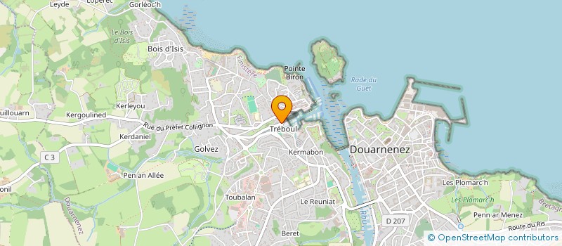 localisation de l'entreprise ODYSSAIL  DOUARNENEZ