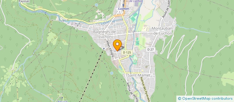 localisation de l'entreprise ODYSSEA  BAGNERES-DE-LUCHON