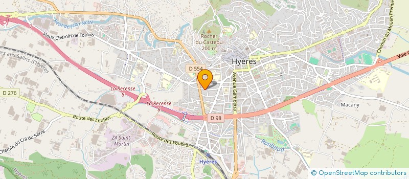 localisation de l'entreprise ODYSSEA à HYERES
