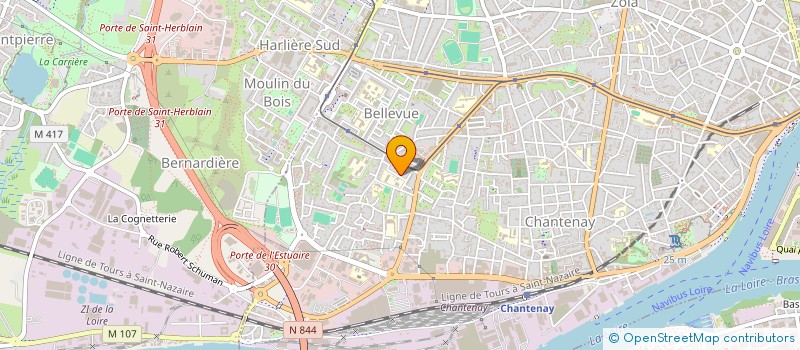localisation de l'entreprise ODYSSEE 2000 à NANTES