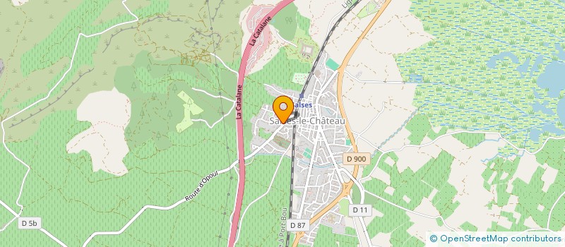 localisation de l'entreprise ODYSSEE 2003  SALSES-LE-CHATEAU