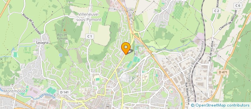 localisation de l'entreprise ODYSSEE 2007  LONS-LE-SAUNIER