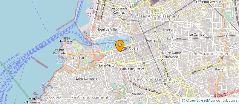 localisation de l'entreprise ODYSSEE à MARSEILLE