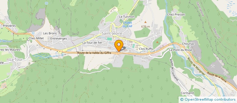 localisation de l'entreprise ODYSSEE à SAINT-JEOIRE