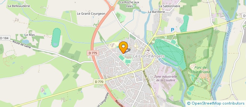 localisation de l'entreprise ODYSSEE  LE LION D'ANGERS