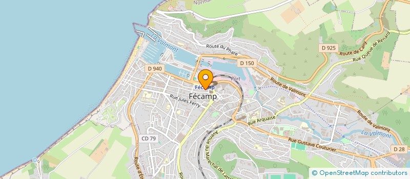 localisation de l'entreprise ODYSSEE à FECAMP