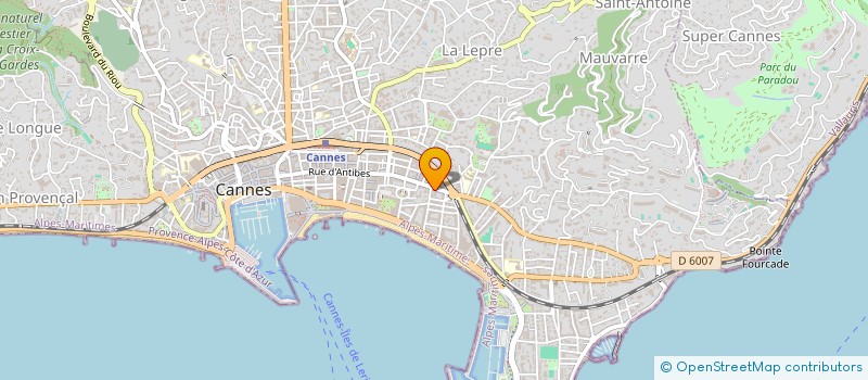 localisation de l'entreprise ODYSSEE  CANNES