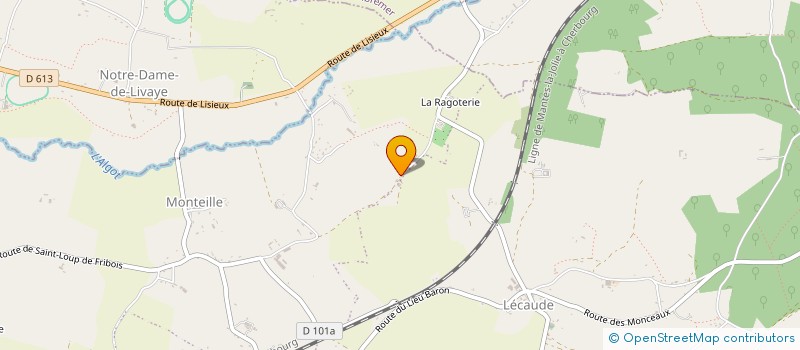 localisation de l'entreprise ODYSSEE à MEZIDON VALLEE D'AUGE