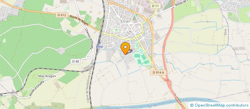 localisation de l'entreprise ODYSSEE  ELNE