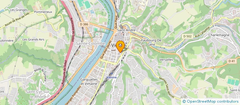 localisation de l'entreprise ODYSSEE à VIENNE