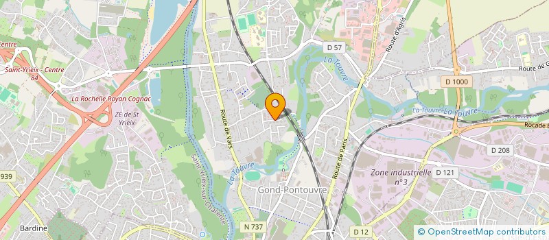 localisation de l'entreprise ODYSSEE 86  GOND-PONTOUVRE