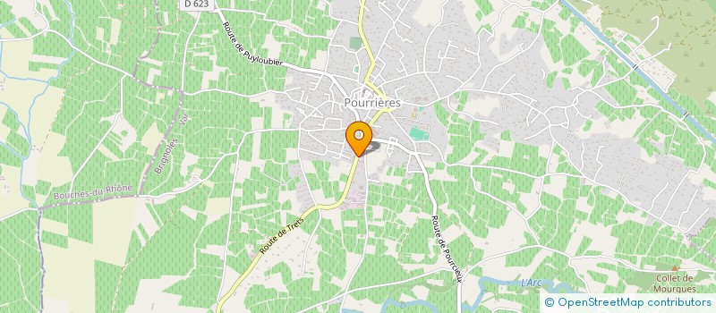 localisation de l'entreprise ODYSSEE  POURRIERES