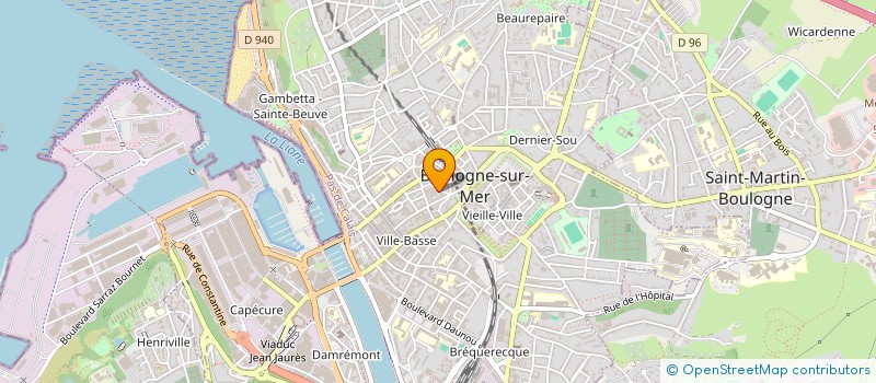 localisation de l'entreprise ODYSSEE à BOULOGNE-SUR-MER