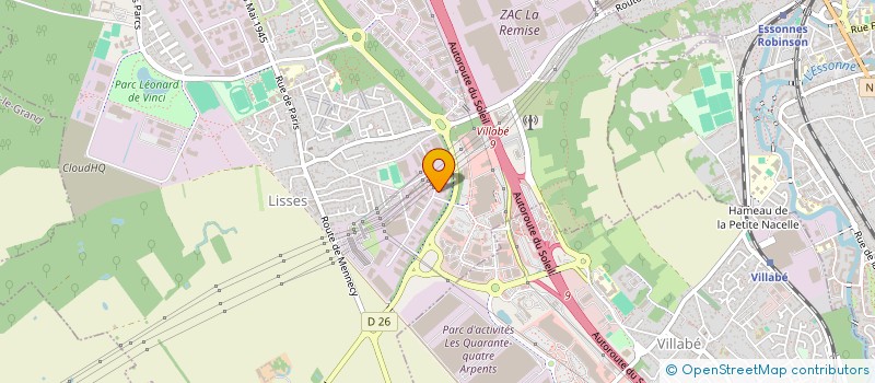 localisation de l'entreprise ODYSSEE  LISSES