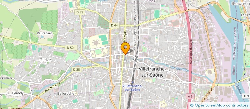 localisation de l'entreprise ODYSSEE à VILLEFRANCHE-SUR-SAONE