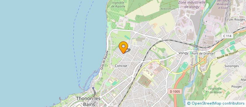 localisation de l'entreprise ODYSSEE à THONON-LES-BAINS