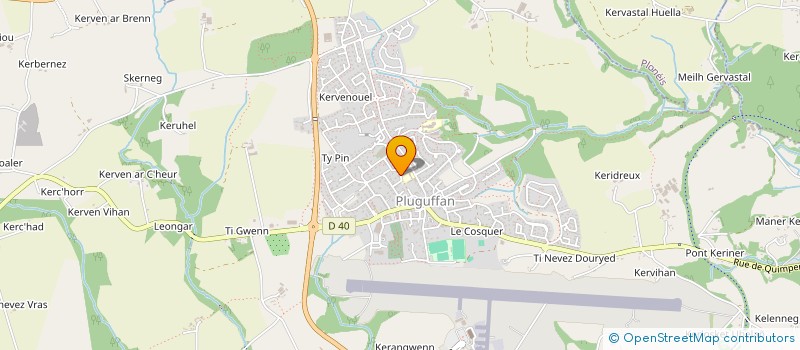 localisation de l'entreprise ODYSSEE  PLUGUFFAN