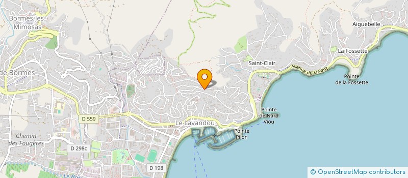 localisation de l'entreprise ODYSSEE à LE LAVANDOU