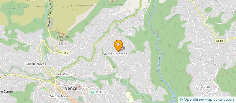 localisation de l'entreprise ODYSSEE  VENCE