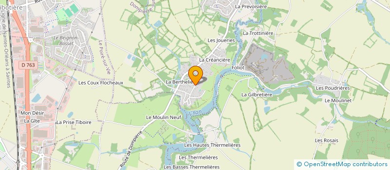 localisation de l'entreprise ODYSSEE  DOMPIERRE-SUR-YON
