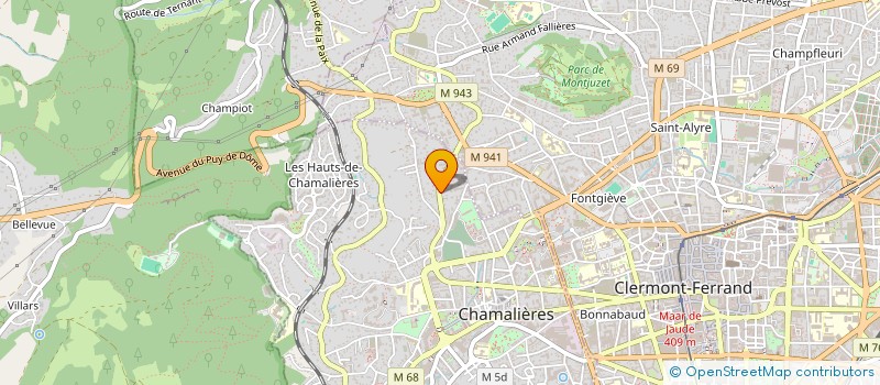 localisation de l'entreprise ODYSSEE BAYAKA  CHAMALIERES