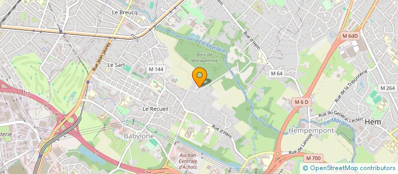 localisation de l'entreprise ODYSSEE COACHING à VILLENEUVE-D'ASCQ