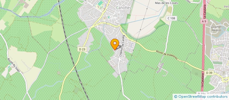 localisation de l'entreprise ODYSSEE CONSTRUCTIONS  CANOHES