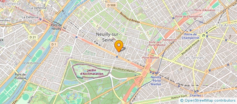 localisation de l'entreprise ODYSSEE COSMETICS à NEUILLY-SUR-SEINE