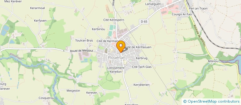 localisation de l'entreprise ODYSSEE COURSES à PLOUENAN