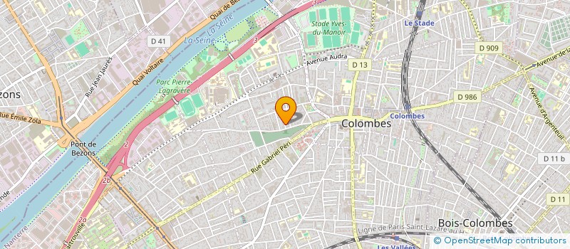 localisation de l'entreprise ODYSSEE DURABLE à COLOMBES