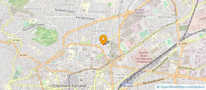 localisation de l'entreprise ODYSSEE EDITIONS à CLERMONT-FERRAND