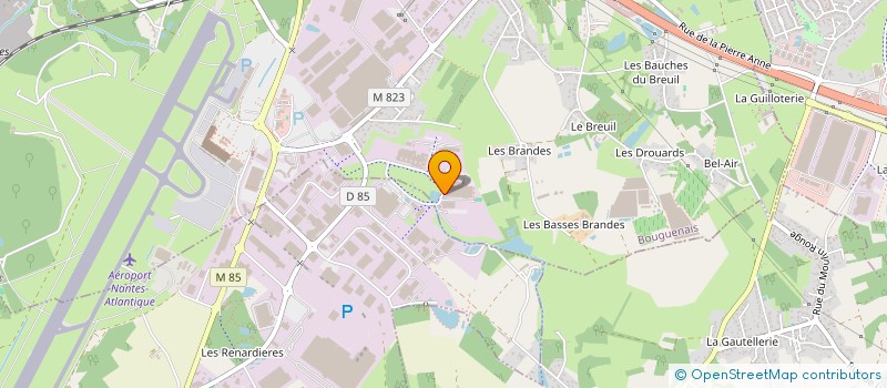 localisation de l'entreprise ODYSSEE JULES VERNE à BOUGUENAIS