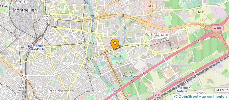 localisation de l'entreprise ODYSSEE LAVANDIERE à MONTPELLIER