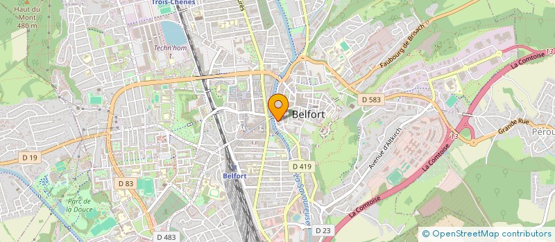 localisation de l'entreprise ODYSSEE PATRIMOINE à BELFORT