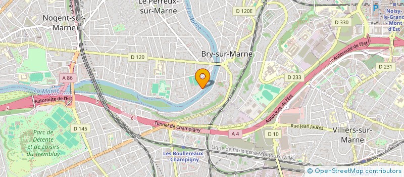 localisation de l'entreprise ODYSSEE PATRIMOINE  LE PERREUX-SUR-MARNE