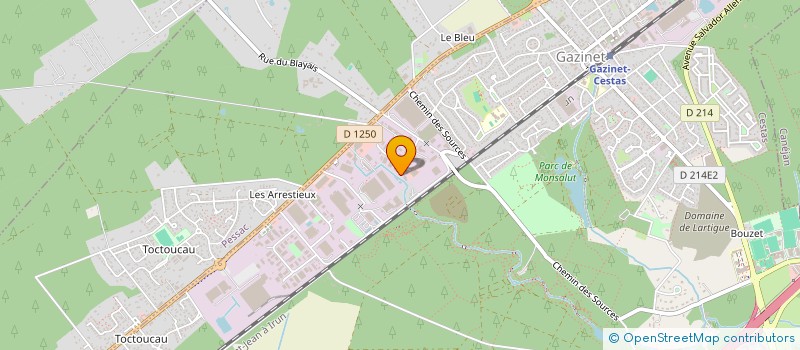 localisation de l'entreprise ODYSSEE PISCINES  CESTAS