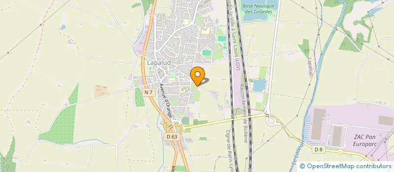 localisation de l'entreprise ODYSSEE PRESTATION  LAPALUD