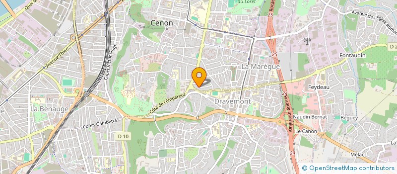 localisation de l'entreprise ODYSSEE SANTE  CENON