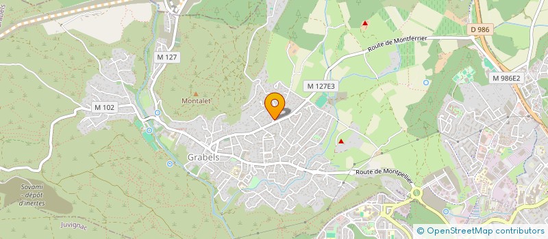 localisation de l'entreprise ODYSSEE SANTE  GRABELS