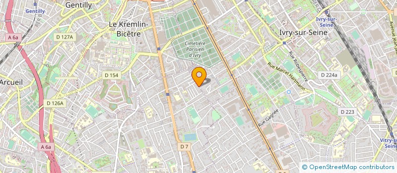localisation de l'entreprise ODYSSEESCARS à VILLEJUIF