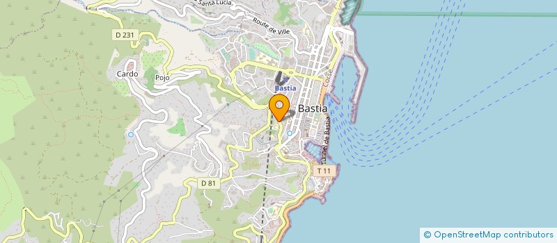 localisation de l'entreprise ODYSSEO à BASTIA