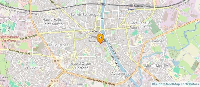 localisation de l'entreprise ODYSSETTE à LAVAL