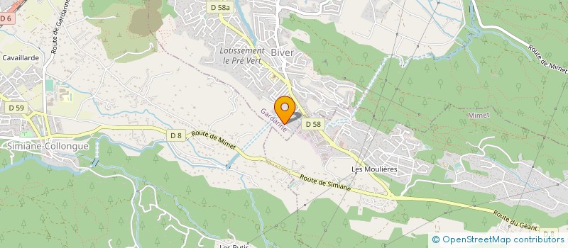 localisation de l'entreprise ODYSSEUS à GARDANNE
