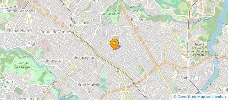 localisation de l'entreprise ODYSSEUS à NANTES