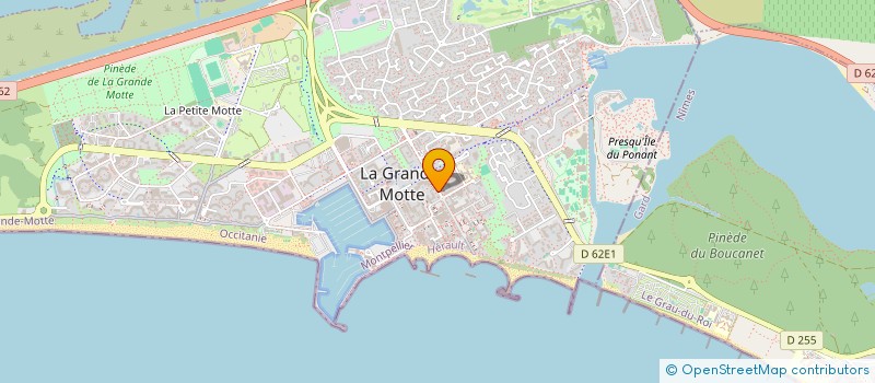 localisation de l'entreprise ODYSSEUS  LA GRANDE-MOTTE